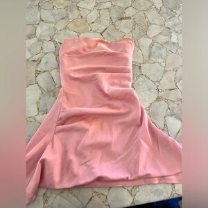 HOUSE OF CB pink mini dress! Supper cute and has little flare at the bottom!
